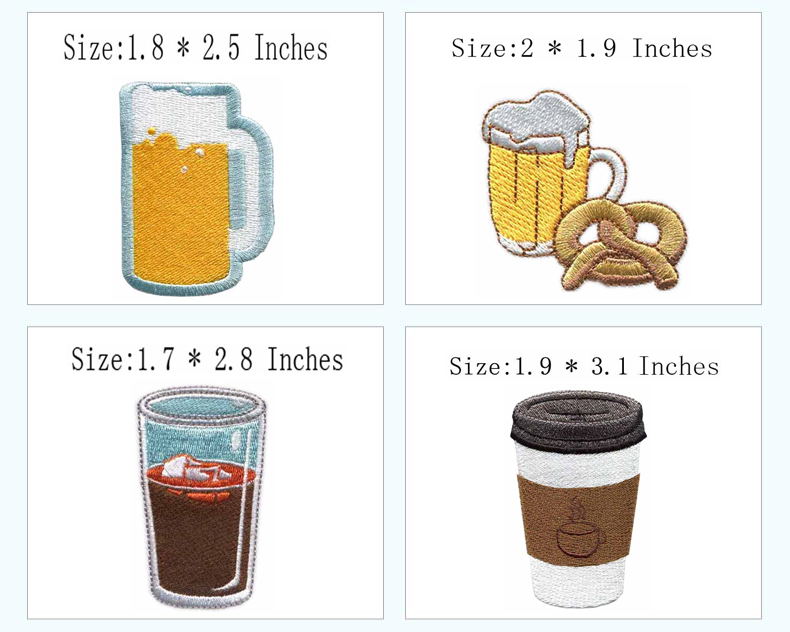 Cup & Drink Themed Iron-on Emb - огляд і ціна Wine Beer Hat