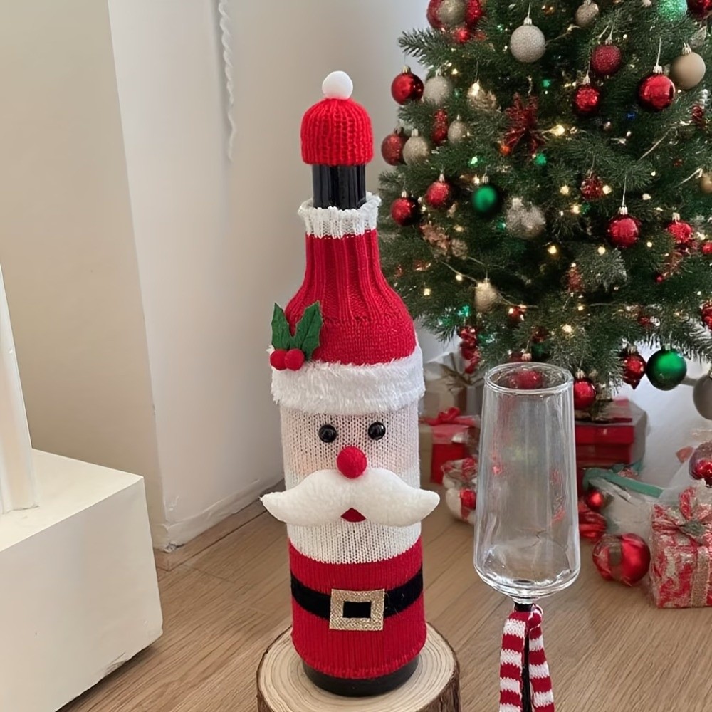 Knitted Wine Bottle Cover Elk  - огляд і ціна Wine Beer Hat