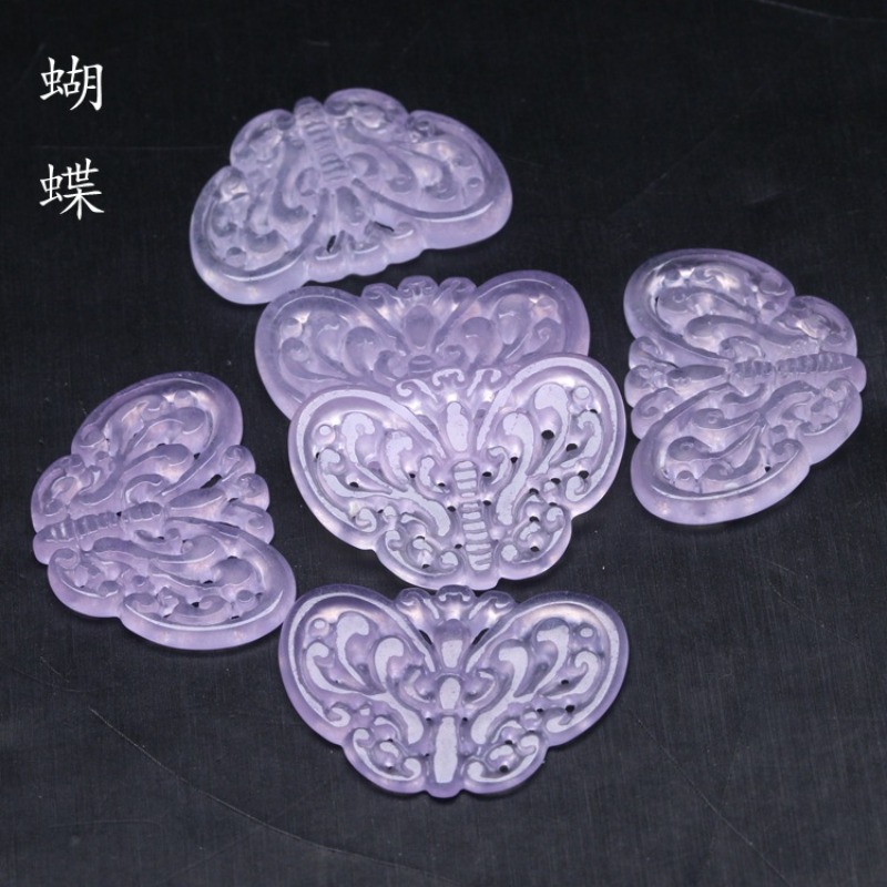 2pc Natural Purple Jade Hollow - огляд і ціна Cocktail Shaker Set