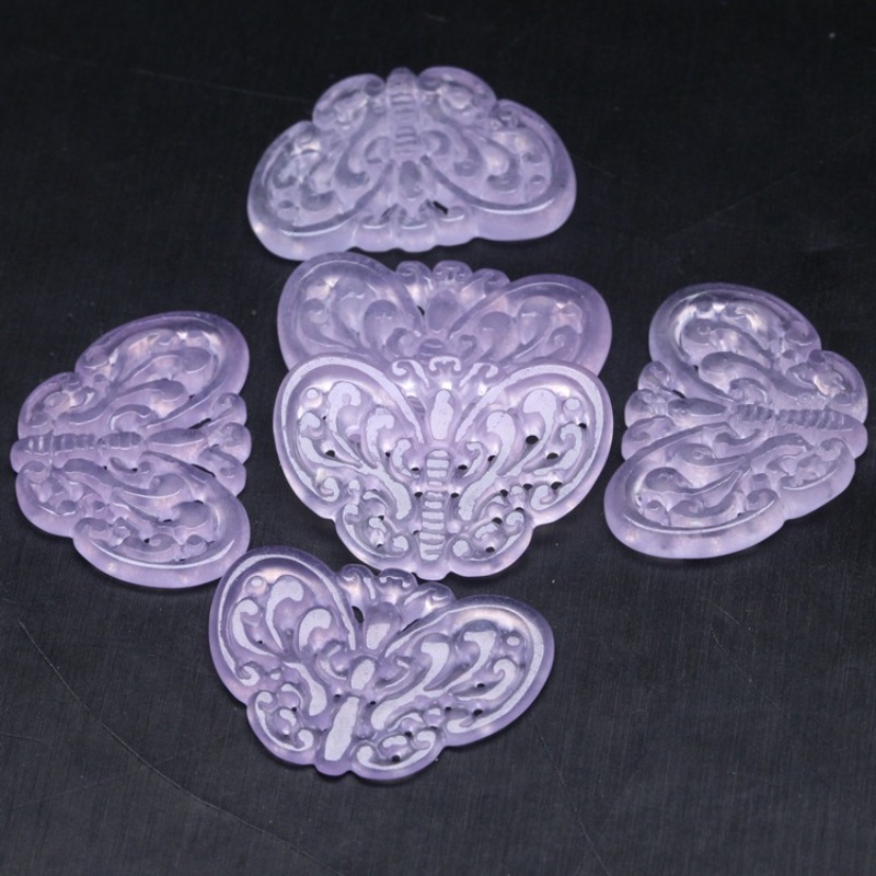 2pc Natural Purple Jade Hollow - огляд і ціна Cocktail Shaker Set