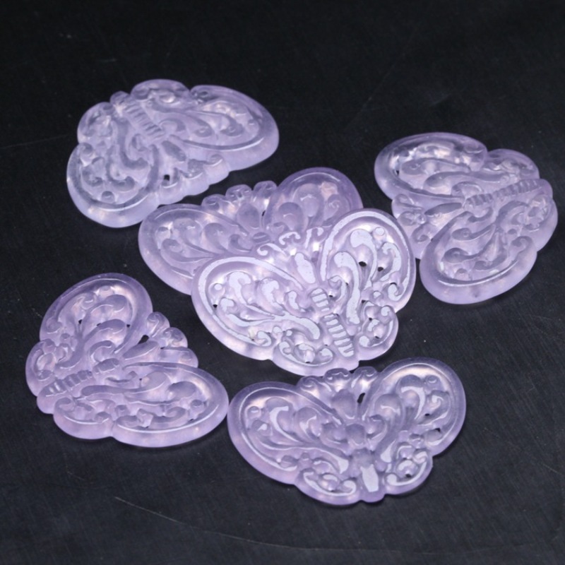 2pc Natural Purple Jade Hollow - огляд і ціна Cocktail Shaker Set