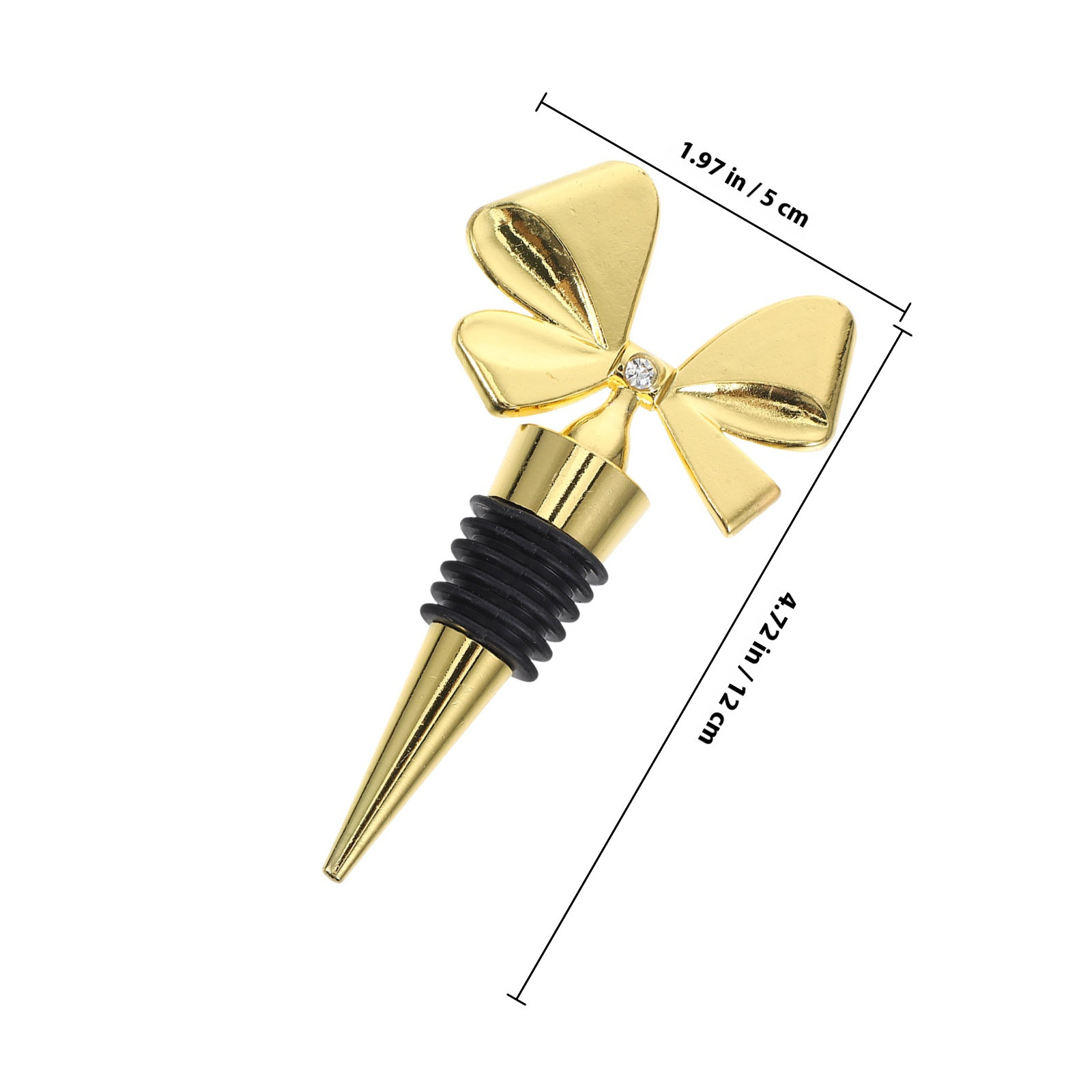 Gold Bowknot Wine Stopper Sili - огляд і ціна Whisky Beer And Wine