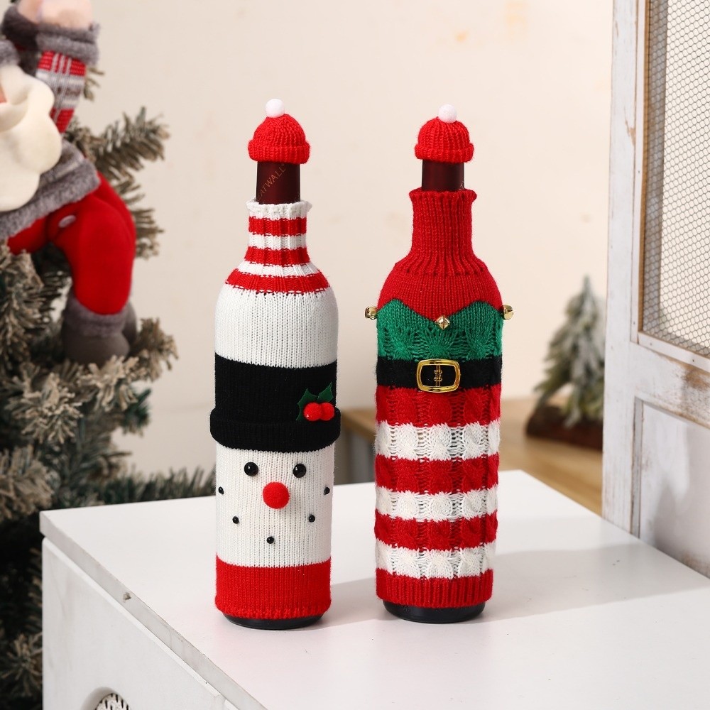 Knitted Wine Bottle Cover with - огляд і ціна Wine Beer Hat